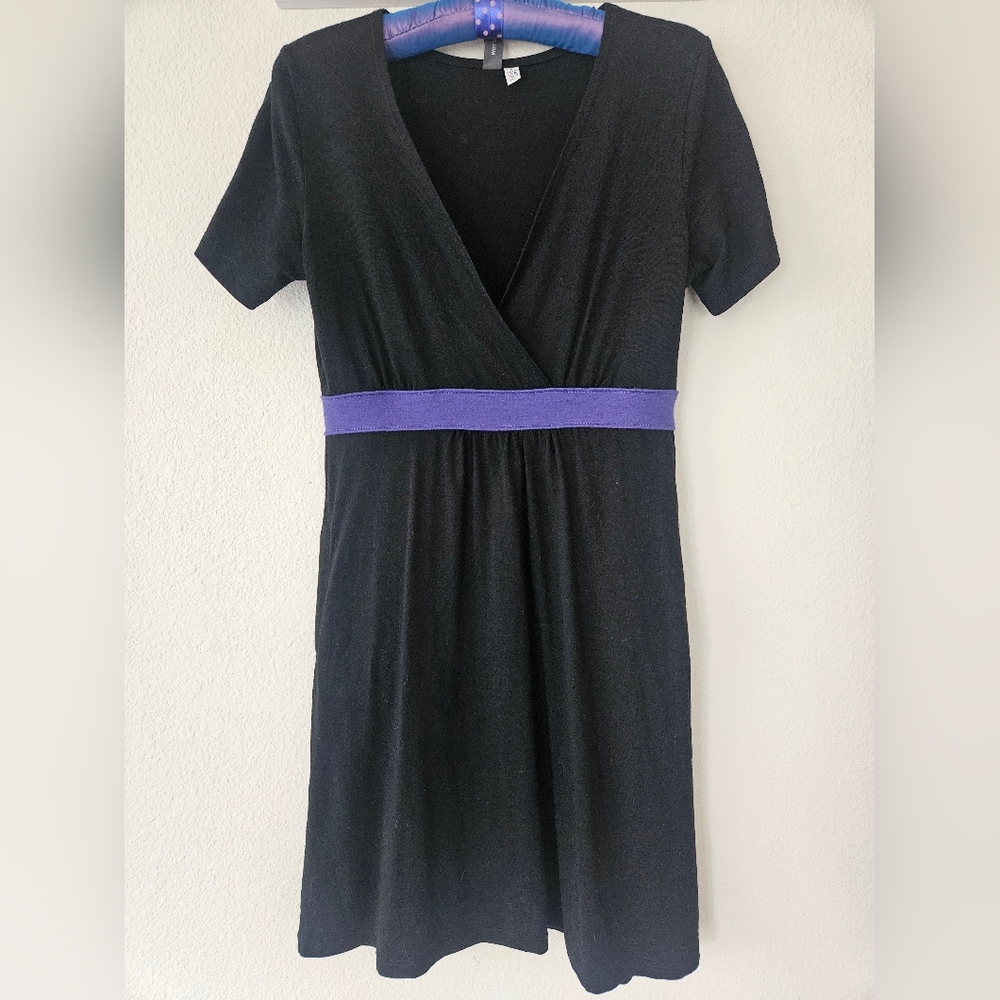 IBEX Merino Wool Short Sleeve Pockets Dress